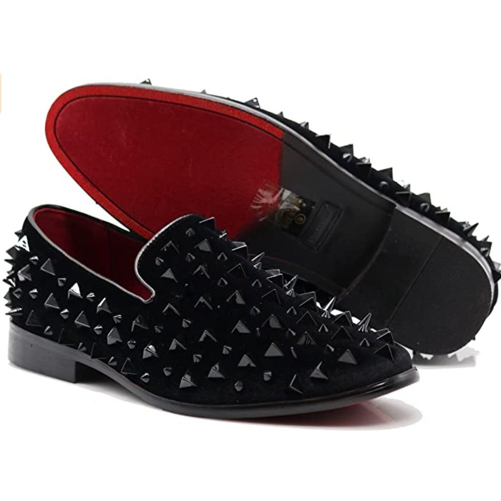 Men's Vintage Spike Dress Loafers Slip On Fashion Shoes Classic Tuxedo Dress 9sl